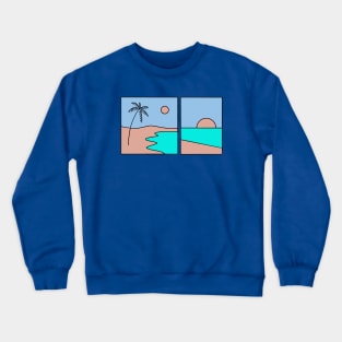 Comic Shoreline Crewneck Sweatshirt